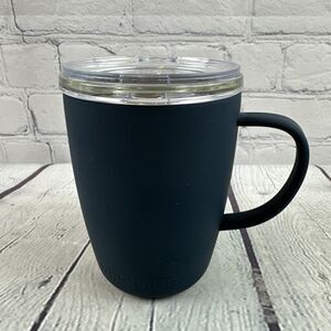Vinglace 12 Oz‎ Coffee Glass Tumbler Mug Hot or Cold! Navy